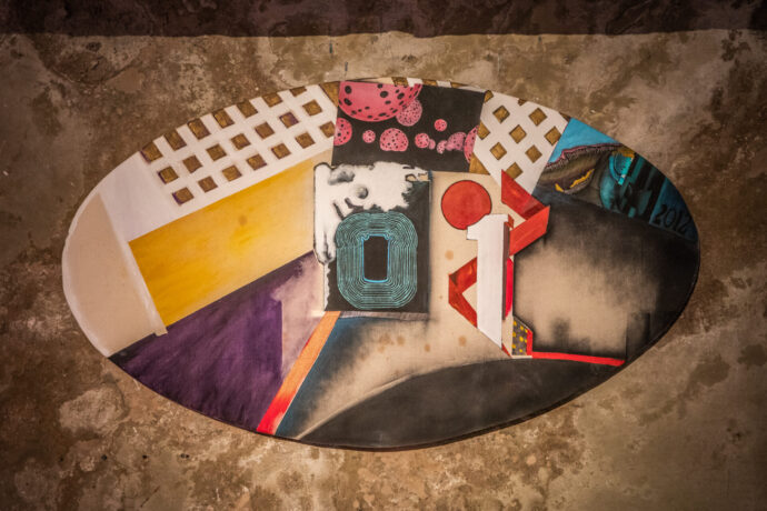 Obra(s) por Anna Bella Geiger.  Da atividade Manjar: Para Habitar Liberdades.