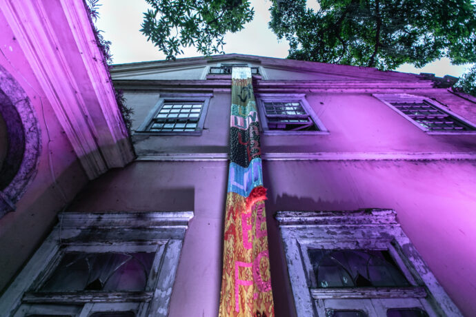  Obra(s) por Fernânda Zêrbim.  Da atividade Baile da Aurora Sincera. 