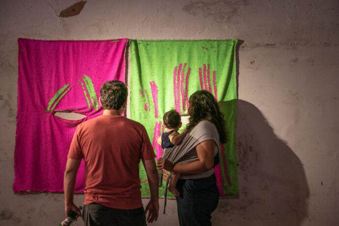  Obra(s) por Marcos Chaves.  Da atividade Baile da Aurora Sincera. 