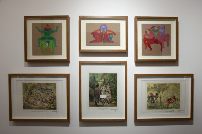  Obra(s) por Sophia Pinheiro, Denilson Baniwa.  Da atividade AFLUENTE [ArtRio]. 