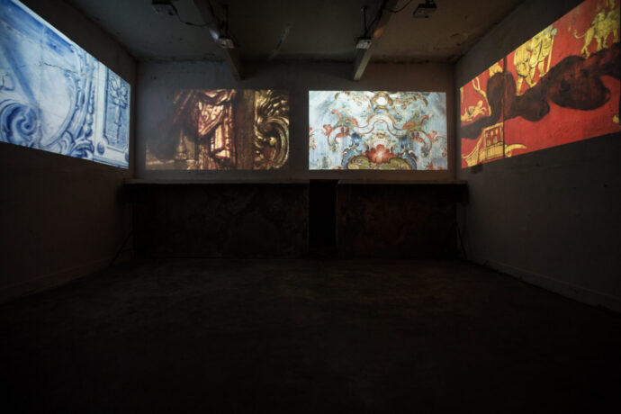  Obra(s) por Adriana Varejão.  Da atividade Manjar 02 anos: Adriana Varejão, Bayard Tonelli, Thiago Martins de Melo, TintaPreta. 