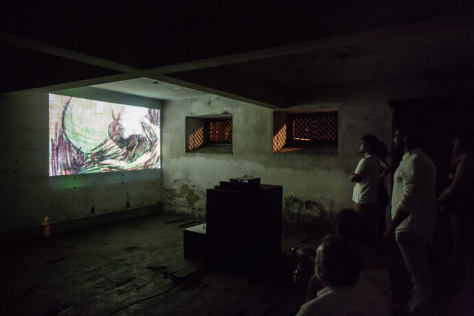  Obra(s) por Thiago Martins De Melo.  Da atividade Manjar 02 anos: Adriana Varejão, Bayard Tonelli, Thiago Martins de Melo, TintaPreta. 